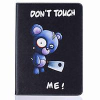 Bear Pattern Painting PU Leather material Card Flat Shell For iPad Air 2 iPad Air