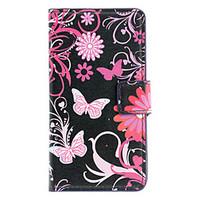 Beautiful Butterflies Pattern Full Body Case with Card Slot for Sony L36h (Xperia Z) (Black)