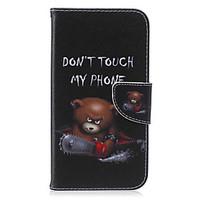 beer pattern pu leather material flip card for samsung galaxy grand pr ...