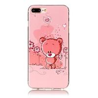 Bear Pattern HD Painted TPU Material Phone Shell For iPhone 7 7 Plus 6s 6 Plus