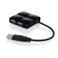 Belkin USB 2.0 4 Port Mobile Travel Hub 4 in Black USB Powered