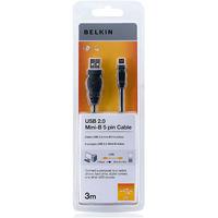 Belkin 3m Hi-Speed USB 2.0 USB To Mini USB 5 Pin Cable