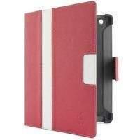 Belkin Cinema Stripe Folio with Stand for The New iPad and iPad 2 (Pink/White)