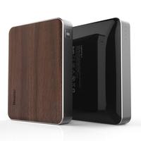 Besiter Portable Charger 13400mAh Large Capacity Safe Power Bank Wooden Front-panel Quick Charge 2.0 for iPhone Android Smartphones