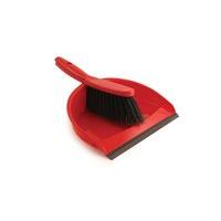 bentley dustpan brush set red