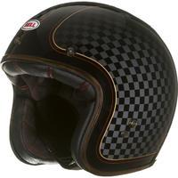 Bell Custom 500 SE RSD Check It Open Face Motorcycle Helmet & Optional Bubble Deluxe Visor