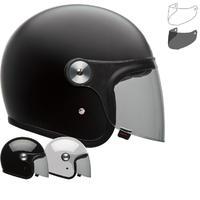 Bell Riot Solid Open Face Motorcycle Helmet & Visor