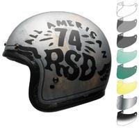 Bell Custom 500 SE RSD 74 Open Face Motorcycle Helmet & Visor