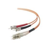 Belkin Network LC -ST Multimode 50/125 M Duplex Fibre Patch Cable (Orange) 2m