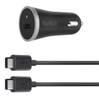 Belkin USB-C Car Charger + USB-C Cable Black