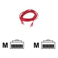 belkin cat 6 snagless patch cable rj45m rj45m red 5m