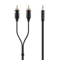 belkin cable audio 35mm2xrca mm 2m portable black