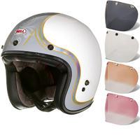 Bell Custom 500 SE Headcase Cueball Open Face Motorcycle Helmet & Optional Fixed Visor