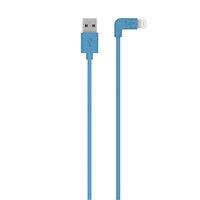Belkin FLAT 2.4amp Lightning Sync & Charge cable Compatible with Apple iPhone 5/iPad mini/iPad 4 in Blue 1.2m