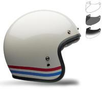 bell custom 500 stripes motorcycle helmet retro visor kit