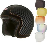 Bell Custom 500 SE RSD Check It Open Face Motorcycle Helmet & Optional Bubble Visor