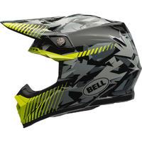 bell moto 9 yellow camo motocross helmet