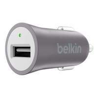 Belkin Premium Ultra-fast 2.4amp Usb Car Charger With Connected Equipment Warranty - Grey