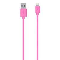 Belkin Mixit Colour Range 1.2m Lightning Charge And Sync Cable For Apple Iphone 5 Ipad 4th Gen And Ipad Mini In Pink