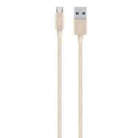 Belkin Premium Mixit Charge and Sync Usb To Micro-usb Braided Tangle Free Cable With Aluminium Connectors - Gold