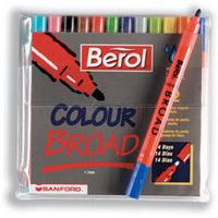 BEROL COLOUR BROAD ASSORTED WALLET 24