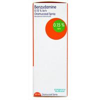 Benzydamine 0.15% Oromucosal Spray 30ml