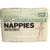 beaming baby bio degradable nappies junior 34