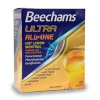 Beechams Max Strenth all In One Hot Lemon Menthol Powder x10 Sachets
