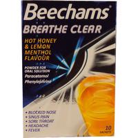 Beechams Breathe Clear Hot Honey & Lemon 10s