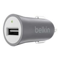 Belkin Premium Ultra-Fast 2.4Amp USB Car Charger - Grey