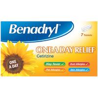Benadryl One A Day 7 Tablets