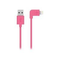 Belkin 90° Angled 2.4amp Lightning Sync charge cable for Apple - Pink
