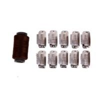 Beauty Works Brown Weft Hair Extension Clips - 10 Pieces