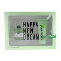 Benetton United Dreams Live Free Giftset EDT Spray 80ml + Body Lotion 100ml