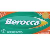Berocca Effervescent Tablets 30\'s Orange Flavour