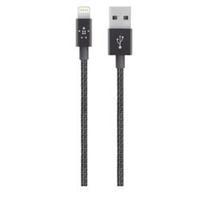 Belkin Premium 1.2m Lightning to USB Braided Tangle Free Cable - Black