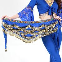 Belly Dance Hip Scarves Women\'s Training Polyester Beading / Gold Coins 1 Piece