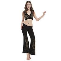 Belly Dance Outfits Women\'s Training Crystal Cotton Beading Sleeveless Dropped