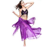 Belly Dance Outfits Women\'s Performance Chiffon Coins Dropped