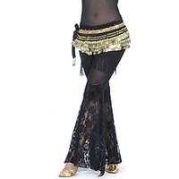 belly dance bottoms womens training polyester lace 1 piece natural pan ...
