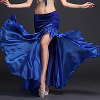 Belly Dance Tutus Skirts Women\'s Performance Polyester Milk Fiber Pleated 1 Piece Natural Skirt