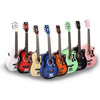 Beginner 38 Inch Colorful Wood Guitar