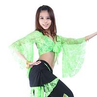 belly dance tops womens training lace 34 length sleeve