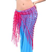 belly dance belt womens training polyester tassels 1 piece hip scarf