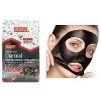 Beauty Formulas Charcoal 4pc Set - Detox Cleanser, Facial Scrub, Clay Mask, 