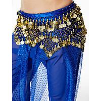 Belly Dance Hip Scarves Women\'s Performance Sequin Flannel Belt Beading Sequin Paillettes 1 Piece Hip Scarf
