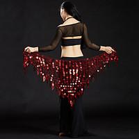 belly dance hip scarves womens performance polyester sequin 1 piece hi ...