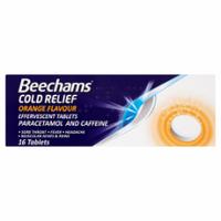 Beechams Cold Relief Orange Effervescent Tablets x 16