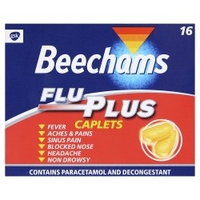 Beechams Flu Plus Caplets 16 Caplets