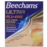 Beechams Ultra All-In-One Hot Lemon Menthol
